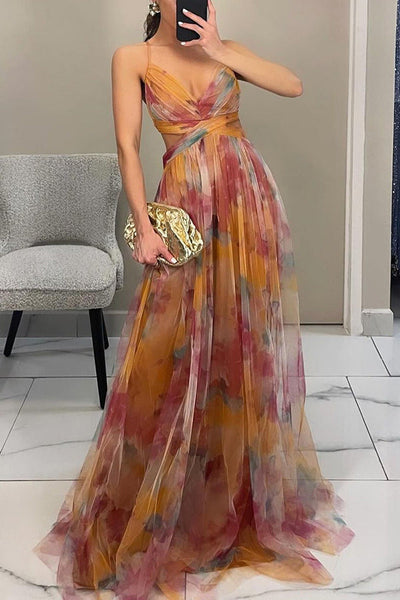 Gisele | Smickrande Blommig Maxi Klänning