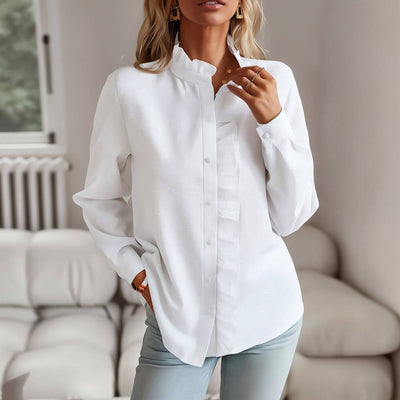 Britt™ - Elegant & Bekväm Långärmad Blus