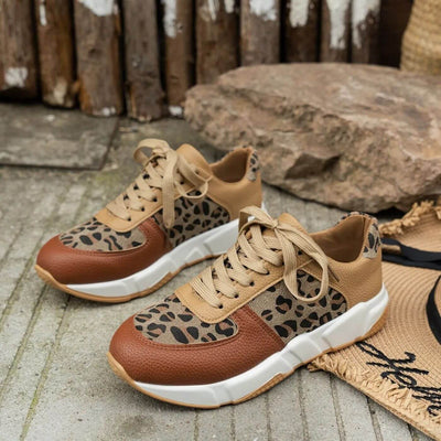 Elora™ - Ortopediska Leopard Sneakers