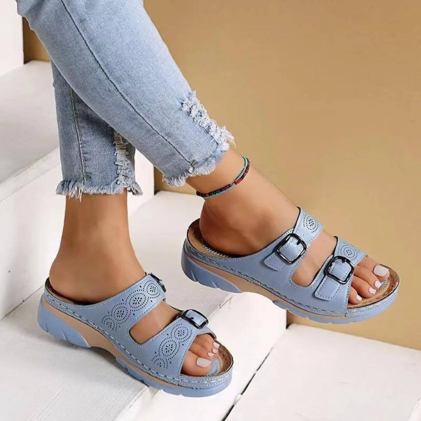 Freya™- Dubbla Spänne Ortopediska Sandaler