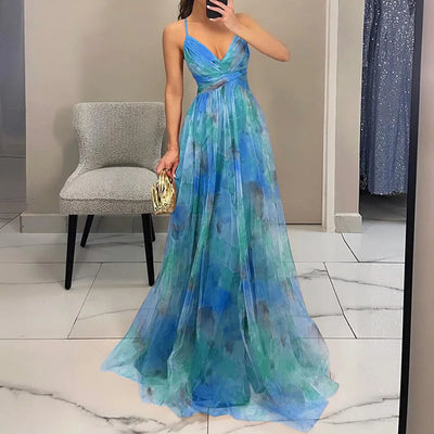 Gisele | Smickrande Blommig Maxi Klänning