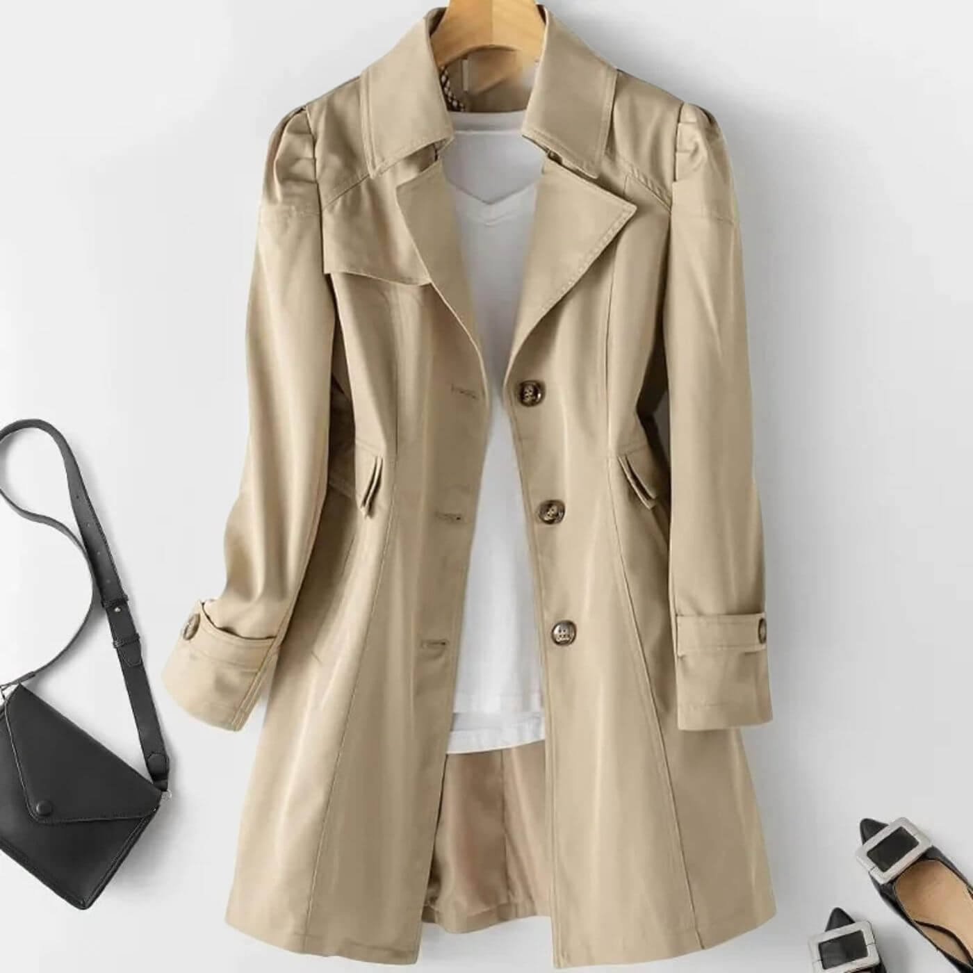 Viola™ – Klassisk Trenchcoat